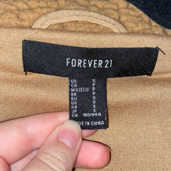 forever 21 teddy jacket - size: s - Picture 6 of 6